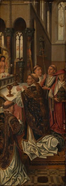 The Mass of St Gregory, c1505. Creator: Master of the Morrison Triptych