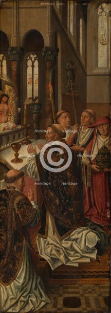 The Mass of St Gregory, c1505. Creator: Master of the Morrison Triptych.