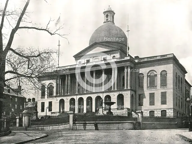 The Massachusetts State House, Boston, USA, 1895.  Creator: W & S Ltd.