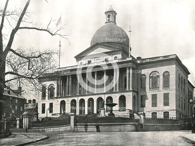 The Massachusetts State House, Boston, USA, 1895.  Creator: W & S Ltd.