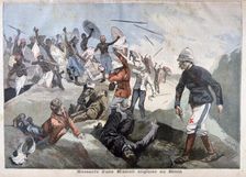 The Massacre of an English Mission in Benin, 1897. Creator: F Meaulle