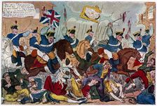 The Massacre of Peterloo, or Britons Strike Home 1819 (1904).Artist: George Cruikshank
