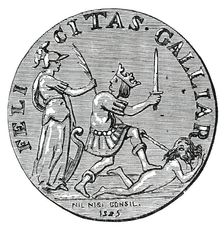 The "Massacre of St. Bartholomew" Medal, 1850. Creator: Unknown
