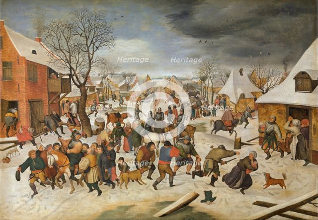 The Massacre of the Children at Bethlehem, c1580-1630. Creator: Pieter Brueghel the Younger.