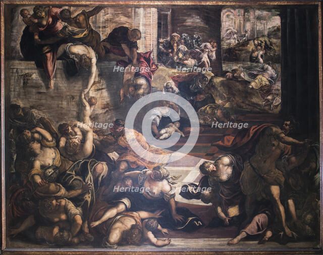 The Massacre of the Innocents, 1582-1585. Creator: Tintoretto, Jacopo (1518-1594).
