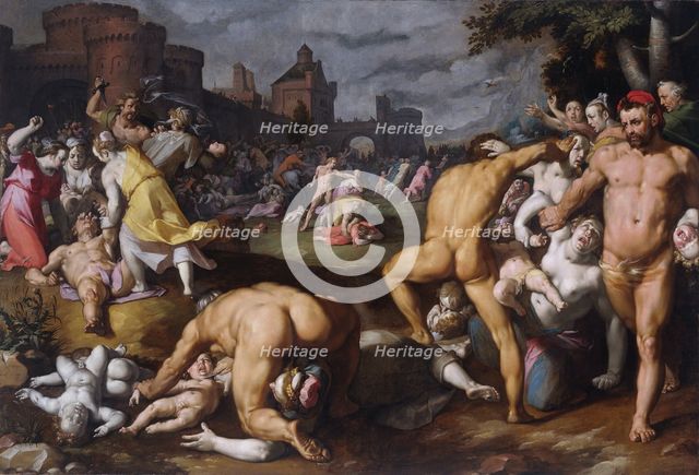The Massacre of the Innocents, 1590. Artist: Haarlem, Cornelis Cornelisz., van (1562-1638)