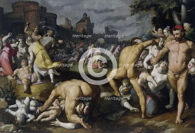 The Massacre of the Innocents, 1590. Creator: Cornelis Cornelisz van Haarlem.