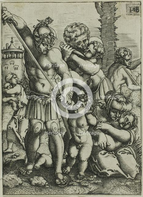 The Massacre of the Innocents, 1520/69. Creator: Jacob Binck.