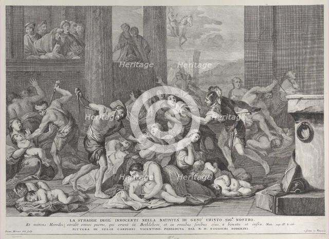 The Massacre of the Innocents, 1730-50. Creator: Pietro Monaco.