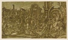 The Massacre of the Innocents (After Raphael), 1544. Creator: Monogrammist NDB (active c. 1520-1550)