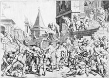The Massacre of the Innocents, c1550. Creator: Dirck Volkertsen Coornhert