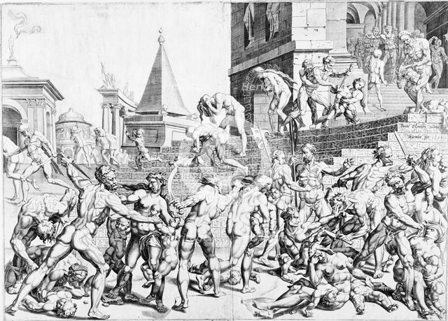 The Massacre of the Innocents, c1550. Creator: Dirck Volkertsen Coornhert.