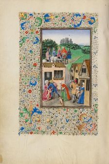 The Massacre of the Innocents; Llangattock Hours, 1450s. Creators: Unknown, Master of the Llangattock Hours