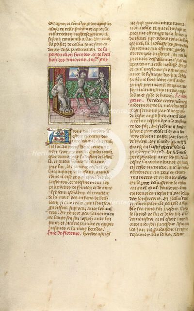 The Massacre of the Innocents; Miroir Historial, about 1475. Creator: Unknown.