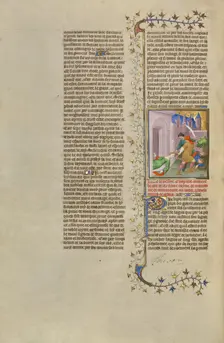 The Massacre of the Sons of Lysimachus; Des cas des nobles hommes et femmes, about 1413-1415. Creators: Boucicaut Master, Workshop of the Boucicaut Master