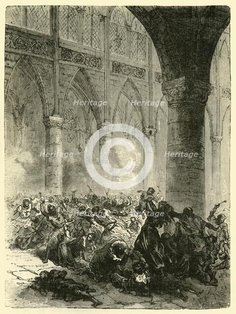'The Massacre at Beziers', (1209), 1890. Creator: Unknown.