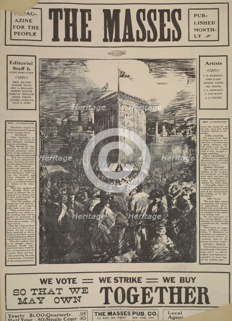 The masses, c1893 - 1897. Creator: Unknown.