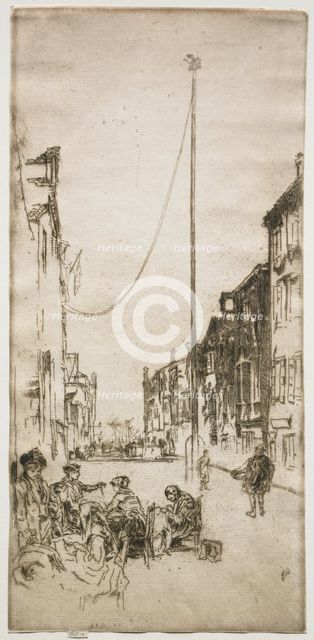 The Mast, 1880. Creator: James McNeill Whistler (American, 1834-1903).