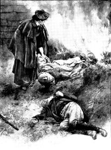 The Master of Pinsmead: With the strength of a man she...flung him by her father, 1898. Creator: Unknown