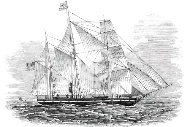 The Marmora, screw steamer at Liverpool, 1845. Creator: Unknown.