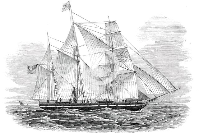 The Marmora, screw steamer at Liverpool, 1845. Creator: Unknown.