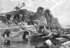 The Marmorata, on the Tiber, the ancient port of Rome, 1870. Creator: RCH