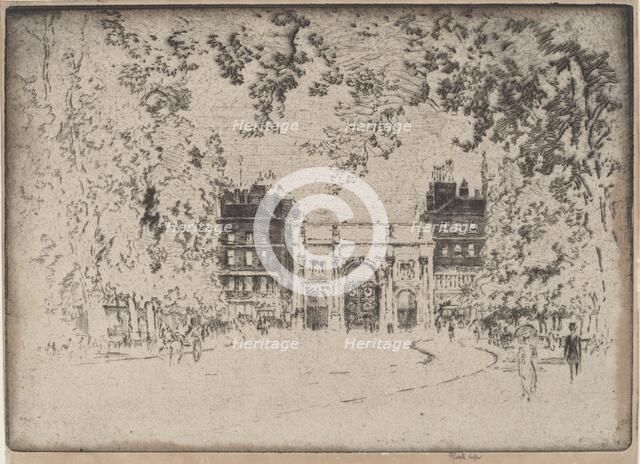 The Marble Arch, 1905. Creator: Joseph Pennell.