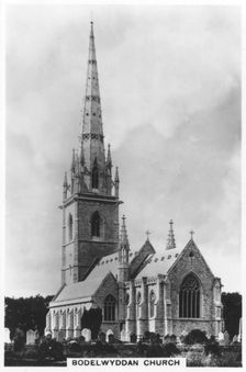 The Marble Church (St Margaret's Church), Bodelwyddan, north Wales, 1936
