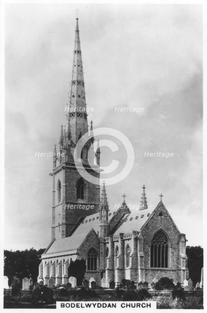 The Marble Church (St Margaret's Church), Bodelwyddan, north Wales, 1936. Artist: Unknown