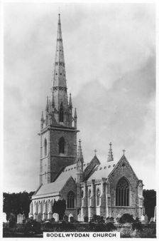 The Marble Church (St Margaret's Church), Bodelwyddan, north Wales, 1936