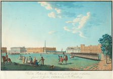 The Marble Palace in Saint Petersburg, c. 1800. Artist: Paterssen, Benjamin (1748-1815)