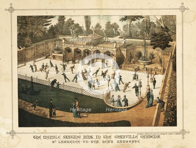 The Marble Skating Rink in the Granville Gardens, St Lawrence-on-Sea, near Ramsgate, c1882.  Creator: Unknown.