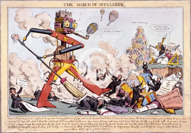 'The March of Intellect', (1828?). Artist: Robert Seymour