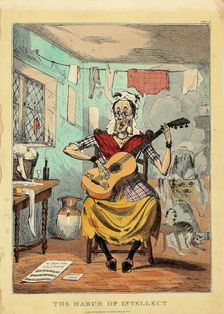 The march of intellect, 1828. Creator: Heath, Henry (active 1824-1850)