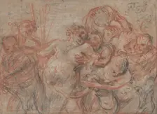 The March of Silenus [recto], c. 1715/1716. Creator: Jean-Antoine Watteau