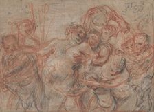 The March of Silenus [recto], c. 1715/1716. Creator: Jean-Antoine Watteau