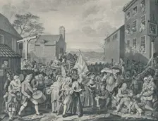 The March of the Guards Towards Scotland, 1745 (1920). Artist: Luke Sullivan