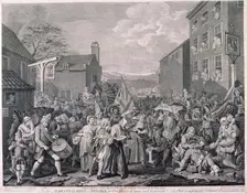 The March to Finchley 1745. Artist: Luke Sullivan