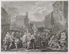 The March to Finchley 1761. Artist: Luke Sullivan