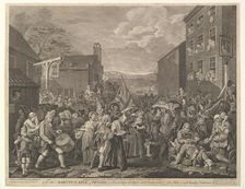 The March to Finchley-A Representation of the March of the Guards towards Scotla..., June 12, 1761. Creator: Luke Sullivan