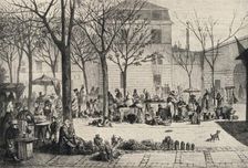 The Marché des Capucins 1915. Artist: Leopold Flameng