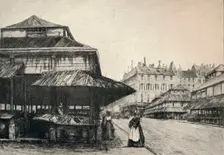 The Marché St Honore 1915. Artist: AP Martial