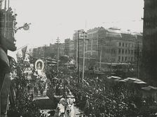 The Mardi Gras parade in Canal Street, New Orleans, USA, 1895. Creator: Unknown