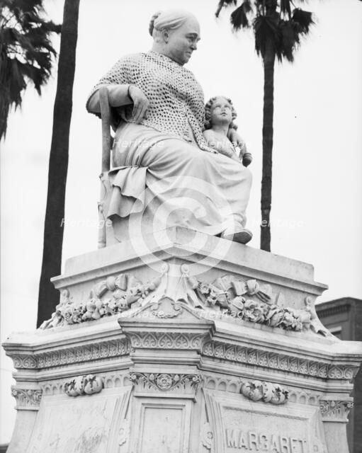 The Margaret statue, New Orleans Victorian monument, Louisiana, 1936. Creator: Walker Evans.