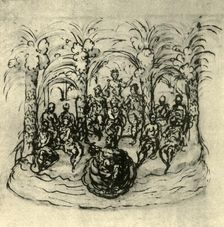 The Maritime Chariot Containing the Queen and Masquers c1635, (1942). Creator: Inigo Jones