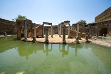 The Maritime Theatre at Hadrian's Villa, Tivoli, Italy. Creator: Samuel Magal