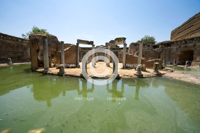 The Maritime Theatre at Hadrian's Villa, Tivoli, Italy. Creator: Samuel Magal.