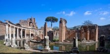 The Maritime Theatre at Hadrian's Villa, Tivoli, Italy. Creator: Samuel Magal