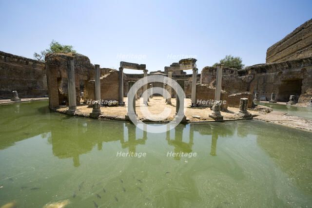 The Maritime Theatre at Hadrian's Villa, Tivoli, Italy. Artist: Samuel Magal
