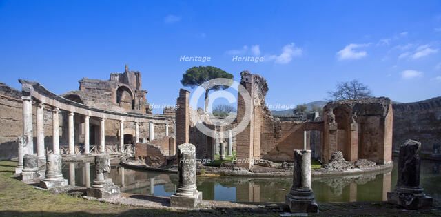 The Maritime Theatre at Hadrian's Villa, Tivoli, Italy. Artist: Samuel Magal